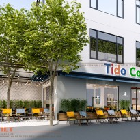 Thiết kế nội thất quán cafe TIDO tươi trẻ, hiện đại